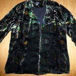 BE THE VELVET DRAGON CITRON JACKET BLOUSE …